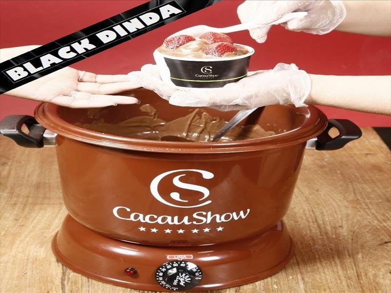 Doces Finos e Fundue CACAU SHOW do Shopping The Blue!