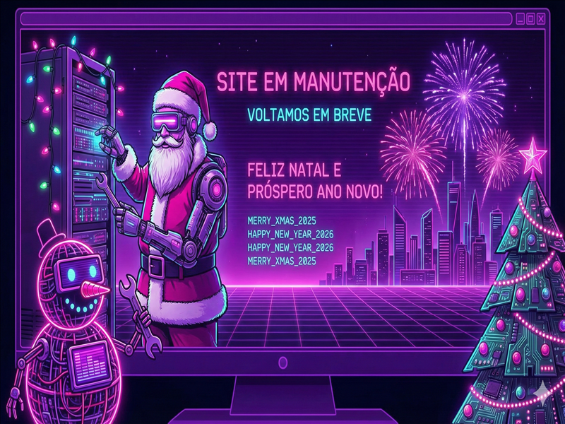 ESTAMOS EM MANUTENÇÃO! Mas voltaremos em Janeiro. Tem urgência? chame no whats 13991770149