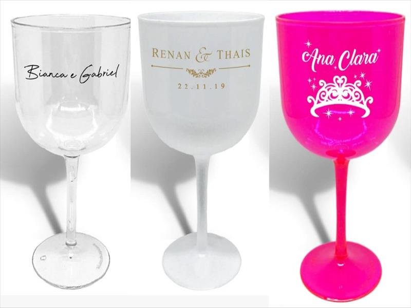 Taças e copos personalizados com MENOR PREÇO EXCLUSIVO DINDA SHOP!