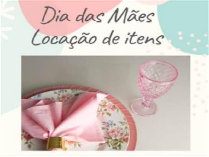 Locação de Peças para decoração Mesa Posta! Menor preço exclusivo Dinda Shop!