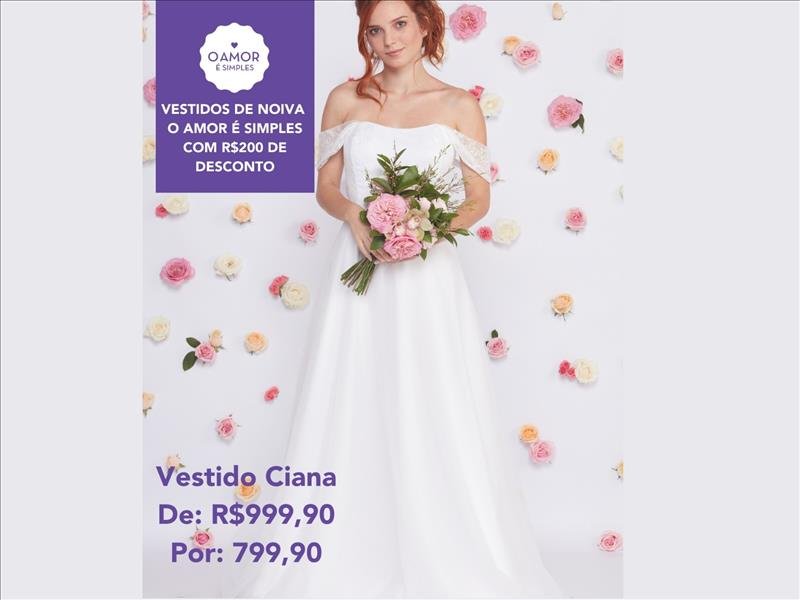 Vestidos de noiva da loja mais incrível da internet! O Amor é Simples e O MENOR PREÇO EXCLUSIVO BLACK DINDA!