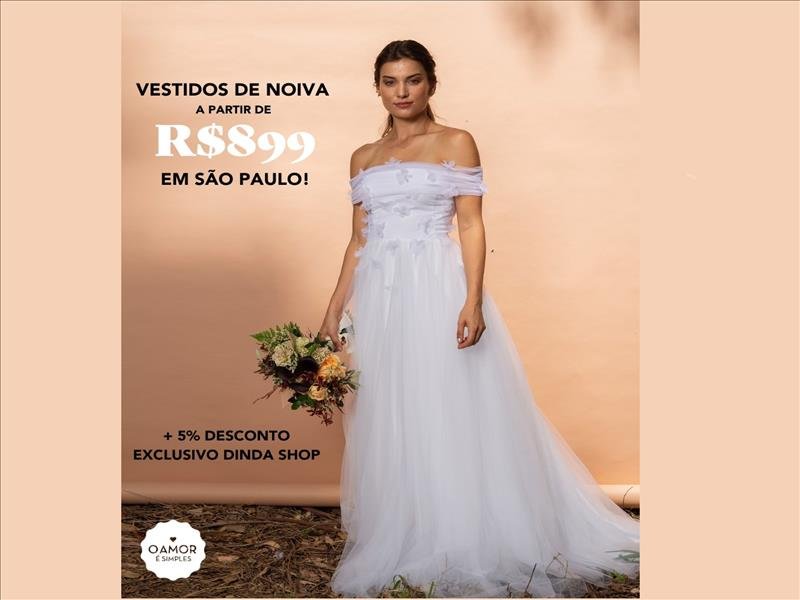 Vestidos de noiva da loja mais incrível da internet! O Amor é Simples e O MENOR PREÇO EXCLUSIVO BLACK DINDA!