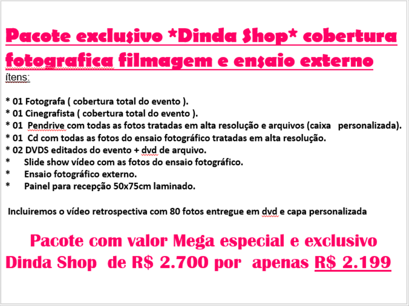Foto e Vídeo para DEBUTANTES