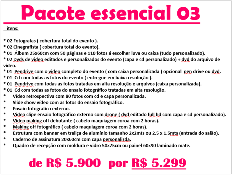 Foto e Vídeo para DEBUTANTES
