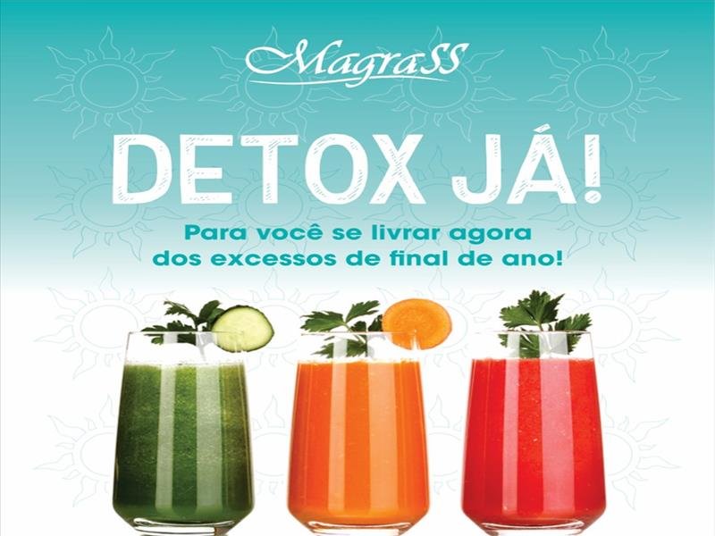 DETOX JÁ! Tratamento incluindo consulta e termolipos com o menor preço exclusivo Dinda Shop!