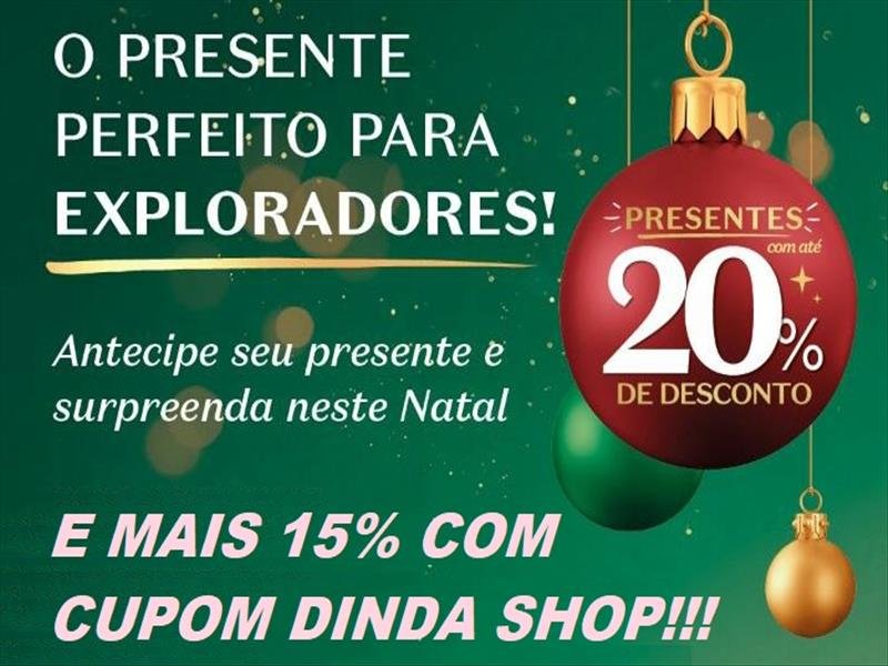 PRESENTEIE QUEM VOCÊ AMA NESTE NATAL COM DESCONTOS AINDA MAIORES COM CUPOM DINDA SHOP!