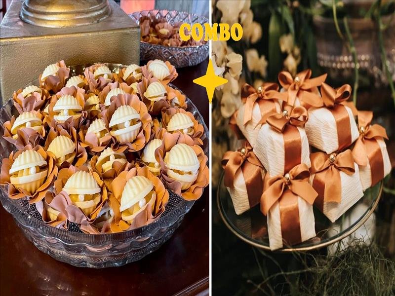 Bem-casado tradicional, vários sabores e novidade: bem-casado no pote!